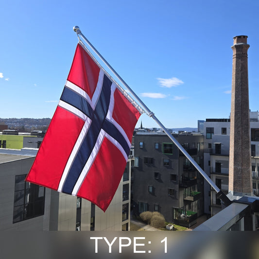 BFF - Balkongflagg- feste Type: 1